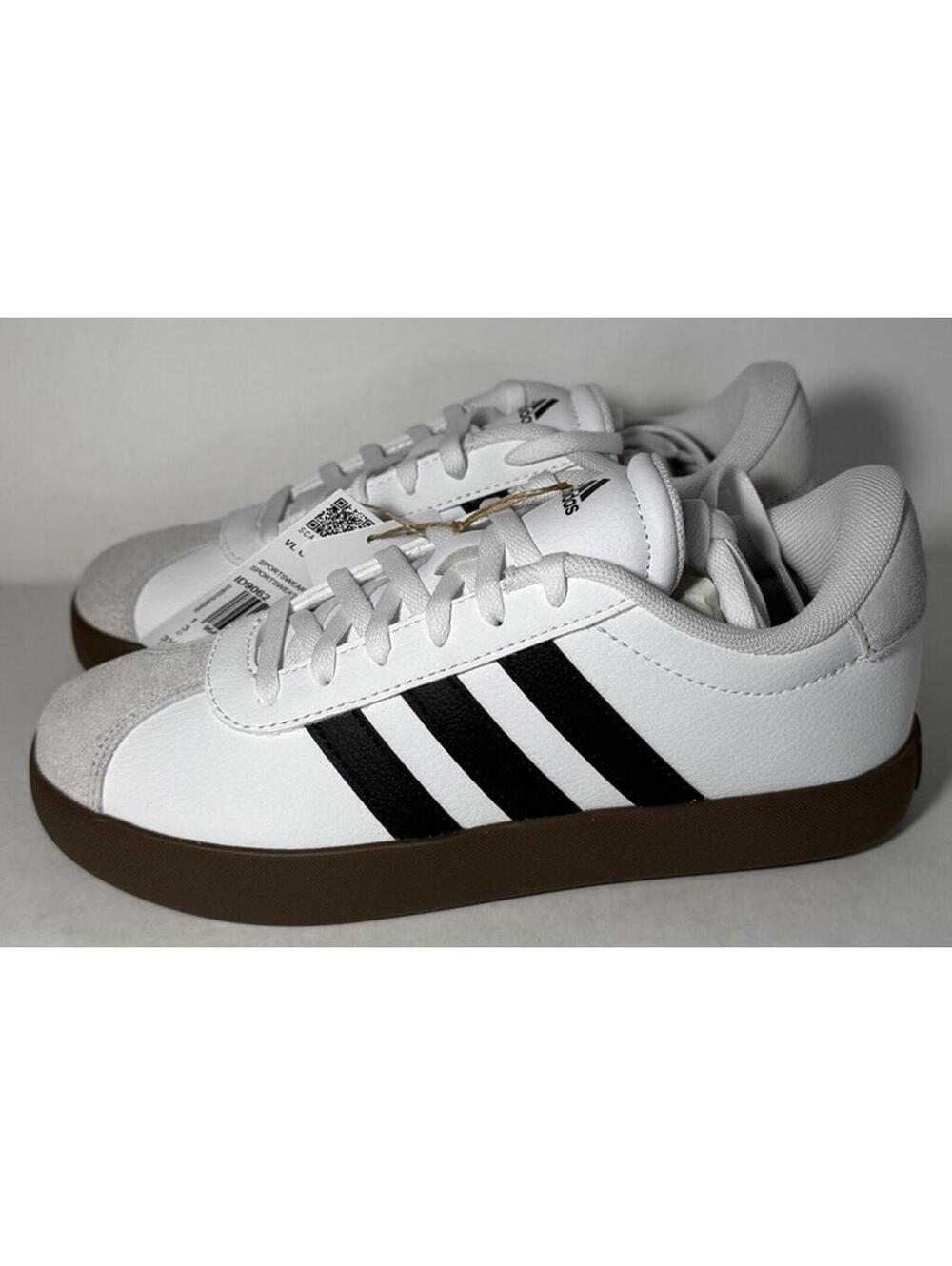 Adidas VL Court 3.0 K Shoes Cloud White/Core Black/Grey